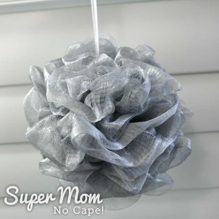 How to Fix an Unraveled Shower Puff Super Mom No Cape!