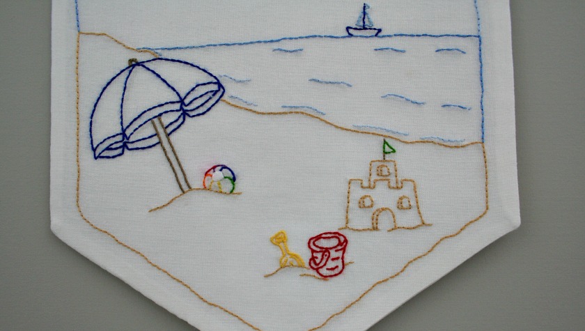 Summer Beach Days Embroidery Pattern