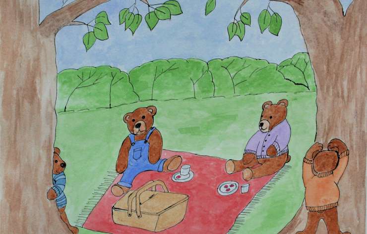 Teddy Bears Picnic Embroidery Pattern