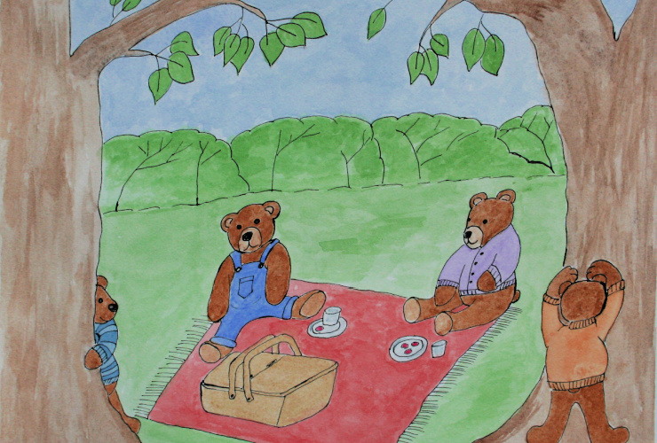 Teddy Bears Picnic Embroidery Pattern