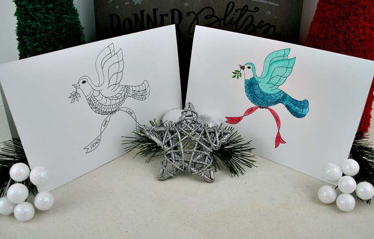 Christmas Dove Printables