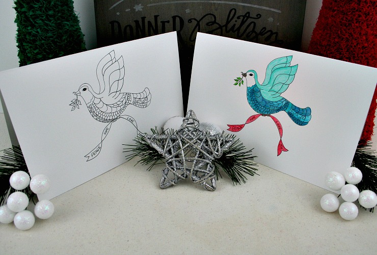 Christmas Dove Printables
