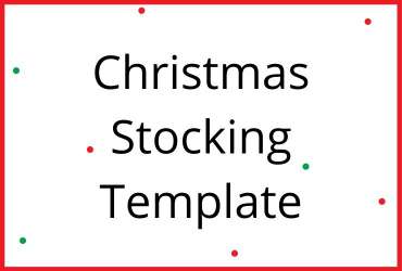 Christmas Stocking Template graphic