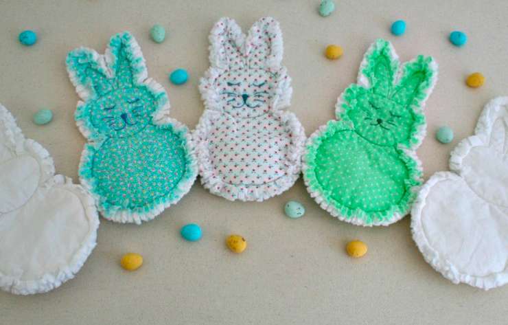 Printable Rag Quilt Bunny Tutorial PDF Pattern