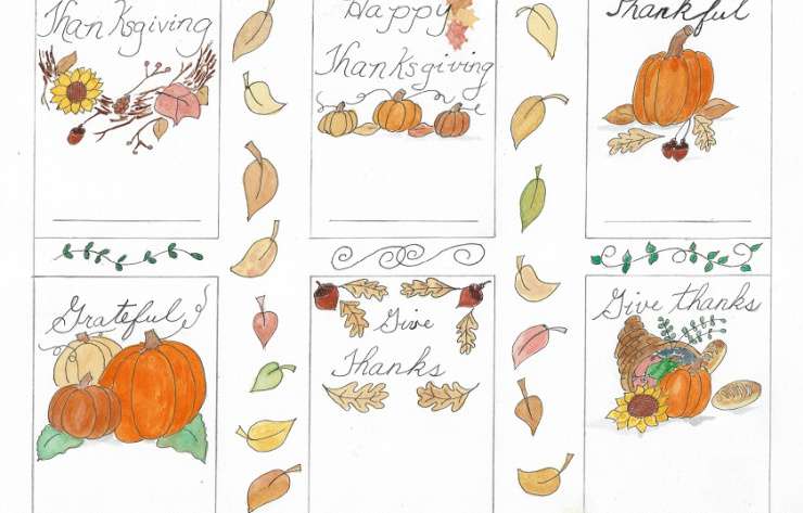 Thanksgiving place cards printable